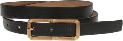 CK LEATHER Curea dama, casual-eleganta, din piele ecologica, latime 2 cm, negru - CRD010N