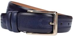Alpe Leather Curea barbati, eleganta, pentru costum, din piele naturala, Bleumarin, 3.4cm - CK66BL