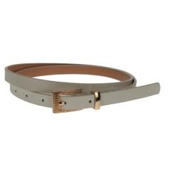 CK LEATHER Curea dama, casual-eleganta, din piele ecologica, latime 1.3 cm, alb - CKD010