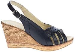 MV Ciucaleti Sandale dama de vara cu platforme de 7 cm, din piele naturala, Negru S66NBOX, marimea 37