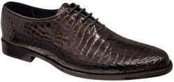 Ciucaleti j Pantofi eleganti barbati din piele naturala croco lac - Model Donato Negru, marimea 41