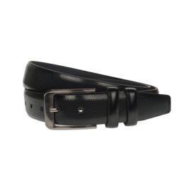 NANO BELTS Curea barbati, casual-eleganta, din piele ecologica, latime 3.5 cm, negru - NB024