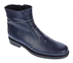 CIUCALETI Ghete barbati din piele naturala, imblanite, elegante, cu fermoar, Bleumarin - GB99BLA2, marimea 43