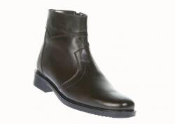 CIUCALETI Oferta marimea 40- Ghete barbati maro, office, elegante din piele naturala, cu fermoar - LGB99MARO, marimea 44