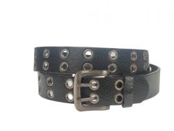 CK LEATHER Curea barbati, casual-eleganta, din piele ecologica, latime 3.5 cm, negru - CK164N