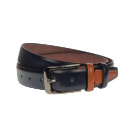 NANO BELTS Curea barbati, casual-eleganta, din piele ecologica, latime 3.5 cm, bleumarin - NB006