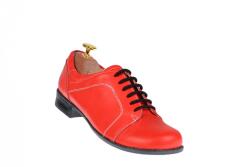 CIUCALETI Pantofi rosii dama casual din piele naturala - RED1R, marimea 39