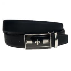 CK LEATHER Curea barbati, casual-eleganta, din piele ecologica, latime 3.5 cm, negru - CK147N