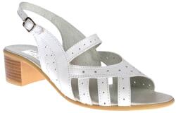 MV Ciucaleti Sandale dama din piele naturala box, ALB, S32ALB, marimea 39