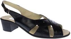 MV Ciucaleti Sandale dama din piele naturala box, Negru, S33NBOX, marimea 36