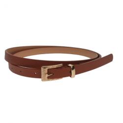 CK LEATHER Curea dama, casual-eleganta, din piele ecologica, latime 1.3 cm, maro - CKD017