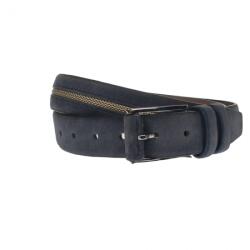 NANO BELTS Curea barbati, casual-eleganta, din piele ecologica, latime 3.5 cm, bleumarin - NB008