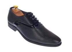 Ciucaleti Pantofi barbati eleganti, din piele naturala, cu suvite lac - STEFINPF, marimea 39