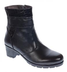 MV Ciucaleti Ghete dama din piele naturala, cu fermoar, NEGRU - MVS54N, marimea 40
