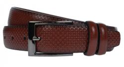 NANO BELTS Curea barbati, eleganta, latime 3.5cm, Maro coniac, piele eco - CK120M