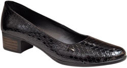Ciucaleti LUX Pantofi dama casual din piele naturala Negru Croco Lac - STD24CRN, marimea 37