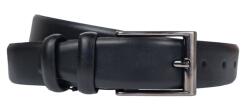 Alpe Leather Curea batal barbati, eleganta pentru costum, din piele naturala, Negru, Latime 3.5cm, lungime pana la 170cm - CK84N