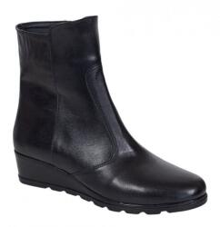 Ciucaleti LUX Ghete dama din piele naturala imblanite - Model Orto Negru 156, marimea 39