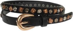 CK LEATHER Curea dama, casual-eleganta, din piele ecologica, latime 2 cm, negru - CRD011N