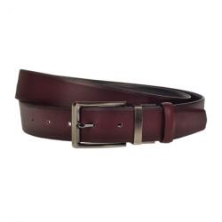 CK LEATHER Curea barbati eleganta, din piele eco latime 3.5 cm, maro inchis - CK197M