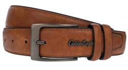 NANO BELTS Curea barbati, eleganta, latime 3.5cm, Maro coniac, piele eco - CK131M