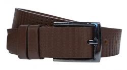 Alpe Leather Curea barbati, eleganta, pentru costum, din piele naturala, maro, 3.5cm - CK46M - ciucaleti