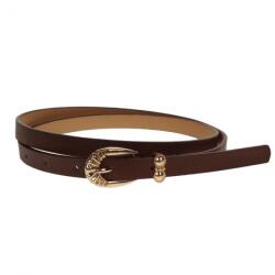 CK LEATHER Curea dama, casual-eleganta, din piele ecologica, latime 1.3 cm, maro - CKD015