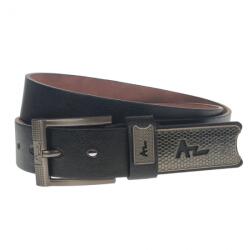 CK LEATHER Curea barbati, casual-eleganta, din piele ecologica, latime 3.5 cm, negru - CK152N