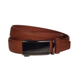 CK LEATHER Curea barbati eleganta, din piele eco premium, latime 3.5 cm, maro coniac - CK200M