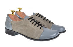 CIUCALETI Oferta marimea 38, 39 - Pantofi dama casual din piele naturala gri, Bob, LP53GG, marimea 39