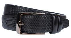 NANO BELTS Curea barbati, eleganta, latime 3.5cm, Negru, piele eco - CK126N