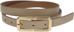 CK LEATHER Curea dama, casual-eleganta, din piele ecologica, latime 2 cm, crem - CRD010CR
