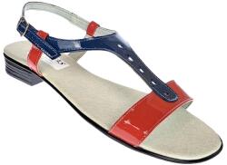 MV Ciucaleti Sandale dama din piele naturala, Lac, Rosu, Bleumarin, S16RBLPERF, marimea 39