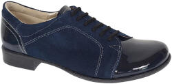 CIUCALETI Marimea 35 Pantofi dama casual din piele naturala box cu piele intoarsa - P53BLVELBOX, marimea 35