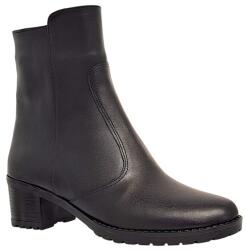 NIC-MAR Ghete dama negre din piele naturala imblanite 156N, marimea 40