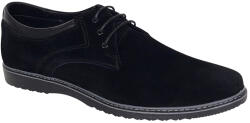 Ciucaleti S Pantofi barbati negri casual sport din piele naturala intoarsa GKR130NV, marimea 39