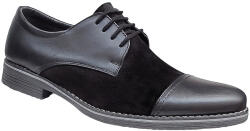 Ciucaleti LUX Marimea 42 Pantofi barbati negri din piele naturala eleganti casual 858NN, marimea 42