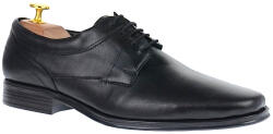 NIC-MAR Pantofi barbati eleganti din piele naturala - Model Negru NIC04NS, marimea 44
