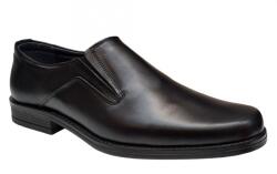 Ciucaleti S Pantofi barbati, eleganti, din piele naturala, cu elastic, Negru, ADYNEL, marimea 43