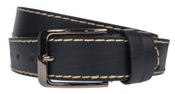 NANO BELTS Curea barbati, casual pentru blugi, latime 3.8cm, negru, piele eco - CK96N