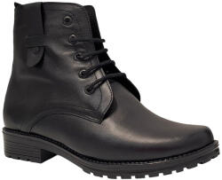 NIC-MAR Bocanci dama imblaniti din piele naturala de culoare neagra, marimea 37
