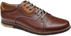 Ciucaleti LUX Pantofi barbati, casual din piele naturala, Maro, GKR67M, marimea 43