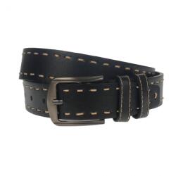 CK LEATHER Curea barbati, casual-eleganta, din piele ecologica, latime 3.5 cm, negru - CK144N