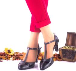 Ciucaleti g Pantofi dama eleganti din piele naturala cu toc 7cm Negru - NAA9N, marimea 37