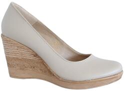 CIUCALETI Pantofi dama Bej Casual din piele naturala cu talpa tip pana P3550BEJ, marimea 39
