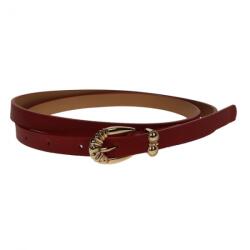 CK LEATHER Curea dama, casual-eleganta, din piele ecologica, latime 1.3 cm, maro - CKD016