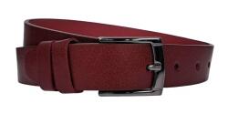 Alpe Leather Curea barbati, eleganta, pentru costum, din piele naturala, Bordeaux, 3cm - CK74VIS - ciucaleti