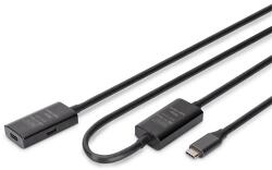 ASSMANN DA-73109 SuperSpeed Aktív USB 3.2 Gen2 type-C hosszabbító kábel 10m (DA-73109) - bestbyte