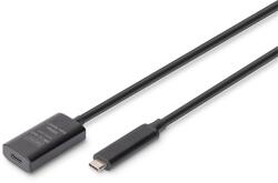 ASSMANN DA-73112 SuperSpeed Aktív USB 3.2 Gen2 type-C hosszabbító kábel 5m (DA-73112) - bestbyte