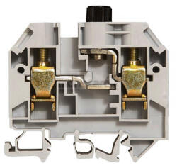Legrand 037187 Viking3 szakaszolható 10mm2 sorkapocs szürke 1 emeletes csavaros olvadóbiztosítós 5x20 (037187)